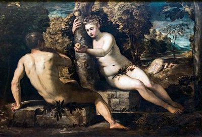 Die Versuchung von Adam und Eva von Tintoretto